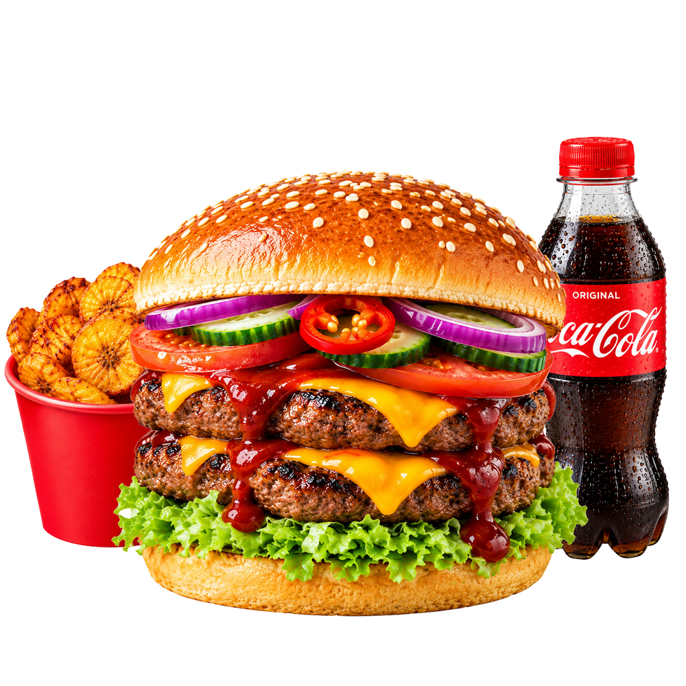 Kombo Double Kroosty Burger Spicy