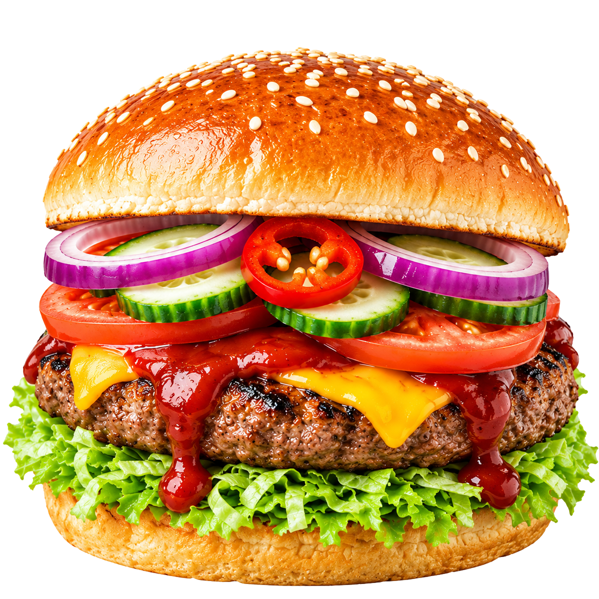 Extra Kroosty Burger Spicy